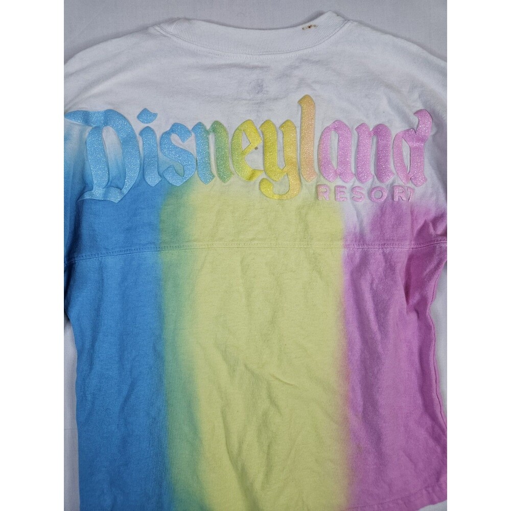 Disney Parks Shirt Youth Girls Medium Pastel World Resort SPIRIT JERSEY TIE DYE